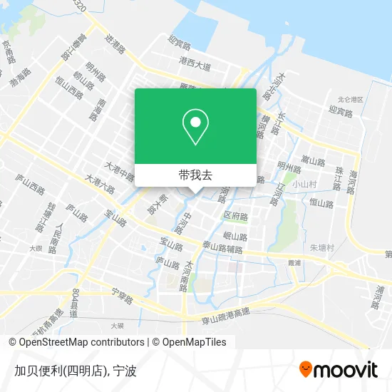 加贝便利(四明店)地图