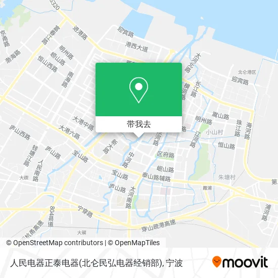 人民电器正泰电器(北仑民弘电器经销部)地图
