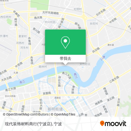 现代装饰材料商行(宁波店)地图