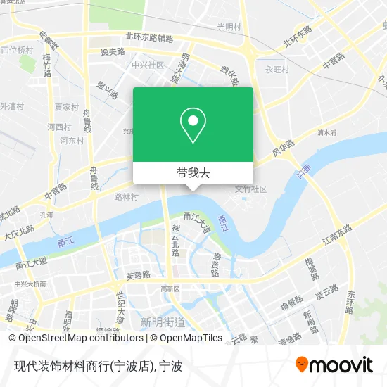 现代装饰材料商行(宁波店)地图