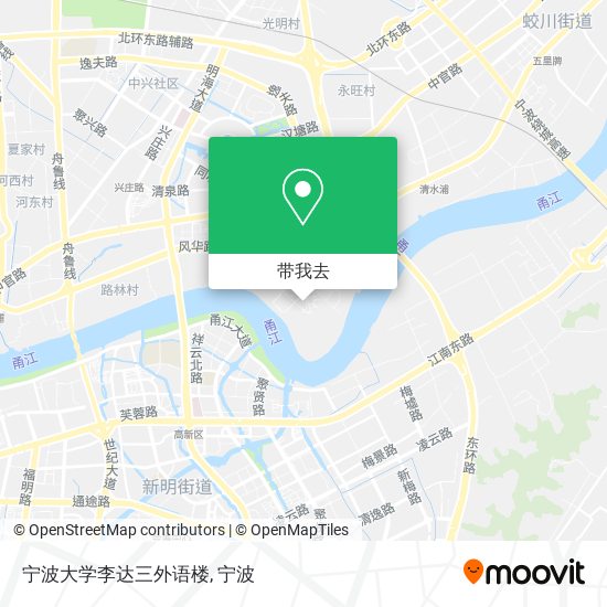 宁波大学李达三外语楼地图