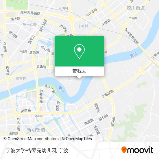 宁波大学-杏琴苑幼儿园地图