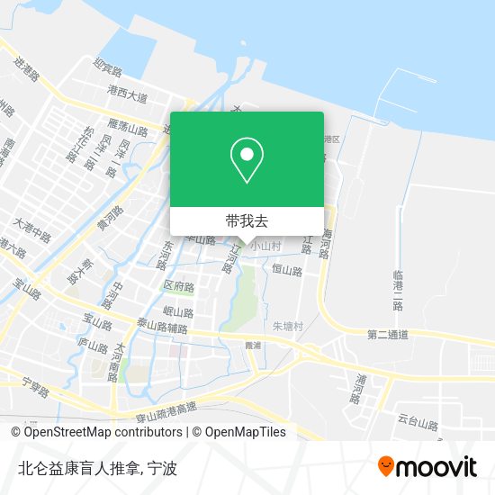 北仑益康盲人推拿地图