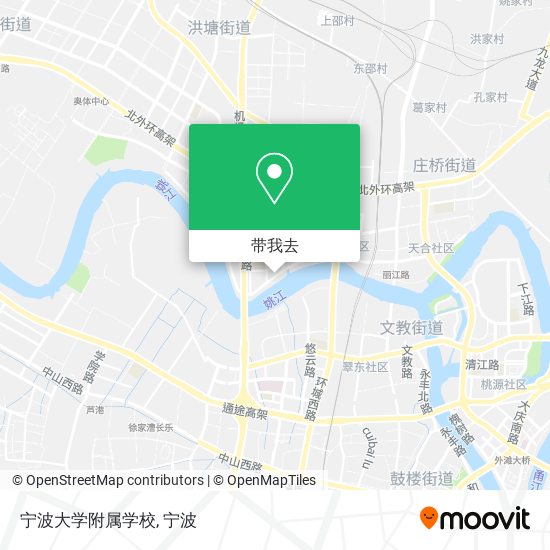 宁波大学附属学校地图