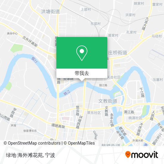 绿地·海外滩花苑地图