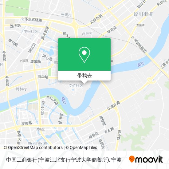 中国工商银行(宁波江北支行宁波大学储蓄所)地图