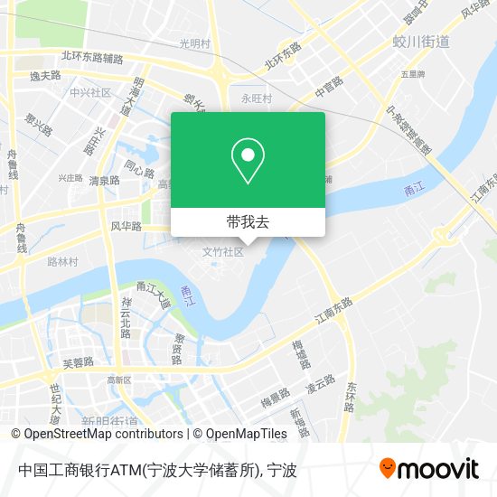 中国工商银行ATM(宁波大学储蓄所)地图