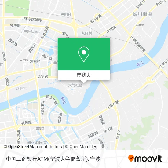 中国工商银行ATM(宁波大学储蓄所)地图