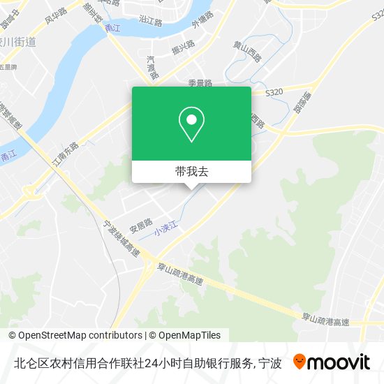 北仑区农村信用合作联社24小时自助银行服务地图