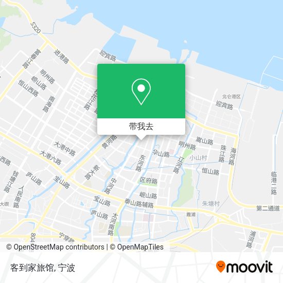 客到家旅馆地图