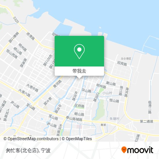 匆忙客(北仑店)地图