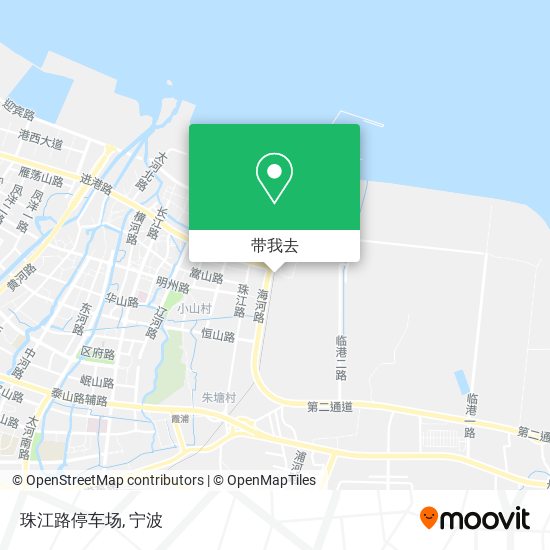 珠江路停车场地图
