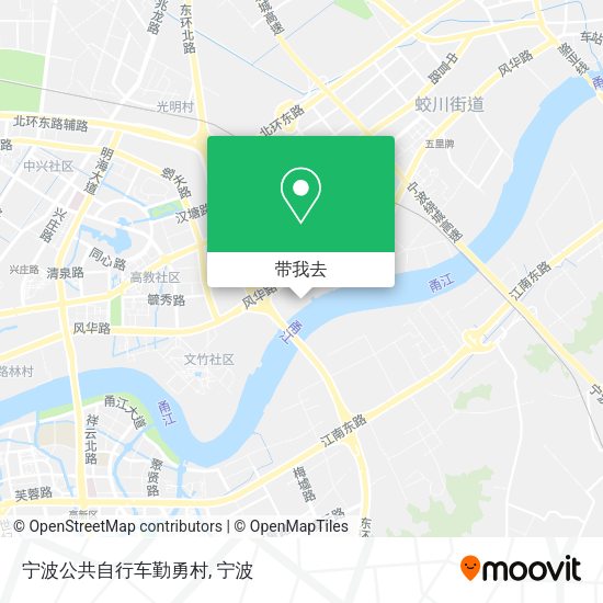 宁波公共自行车勤勇村地图