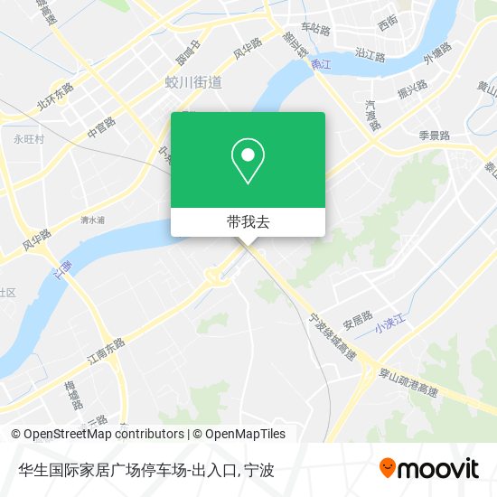 华生国际家居广场停车场-出入口地图