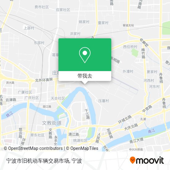 宁波市旧机动车辆交易市场地图