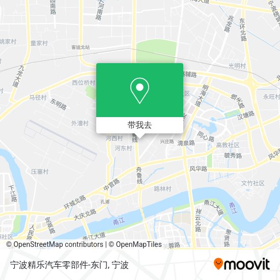 宁波精乐汽车零部件-东门地图