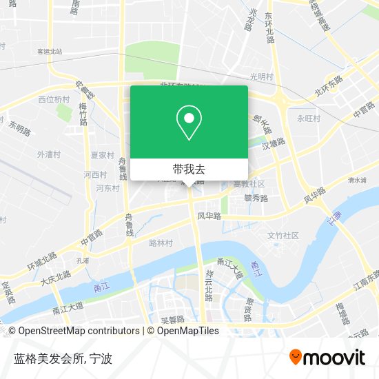 蓝格美发会所地图