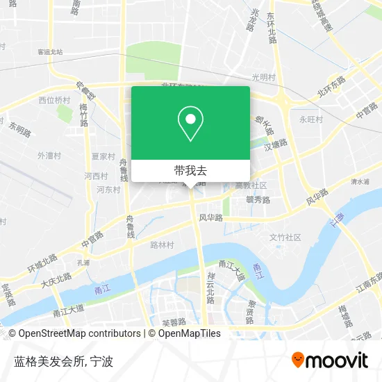 蓝格美发会所地图