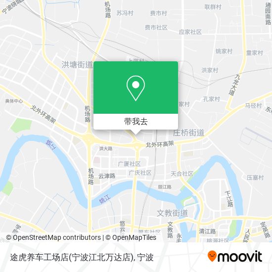途虎养车工场店(宁波江北万达店)地图