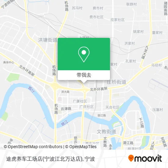 途虎养车工场店(宁波江北万达店)地图
