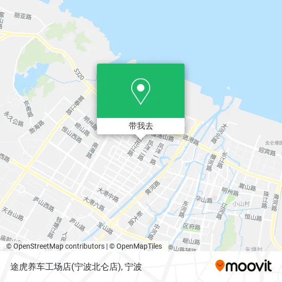 途虎养车工场店(宁波北仑店)地图