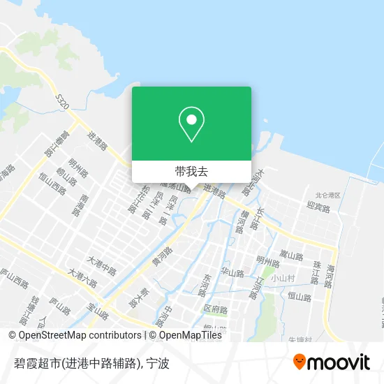 碧霞超市(进港中路辅路)地图