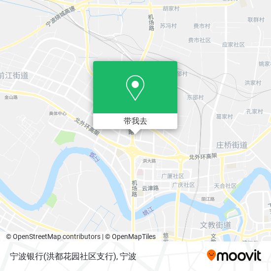 宁波银行(洪都花园社区支行)地图