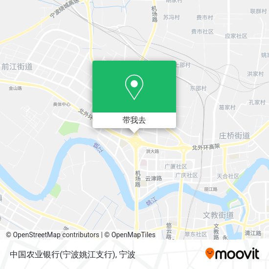 中国农业银行(宁波姚江支行)地图