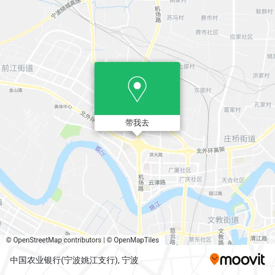 中国农业银行(宁波姚江支行)地图