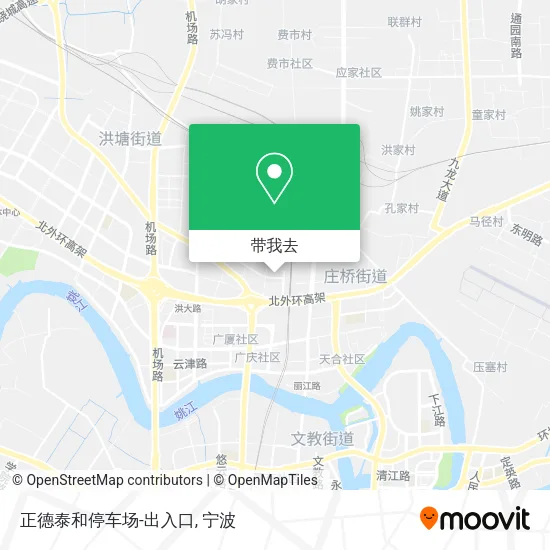 正德泰和停车场-出入口地图