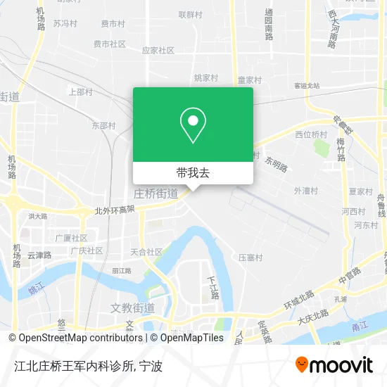 江北庄桥王军内科诊所地图
