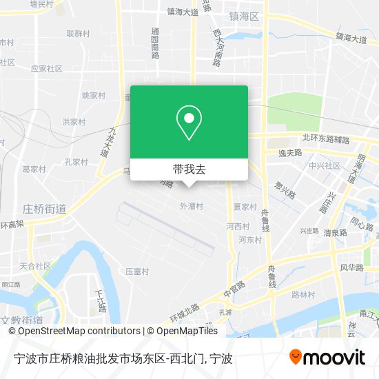宁波市庄桥粮油批发市场东区-西北门地图