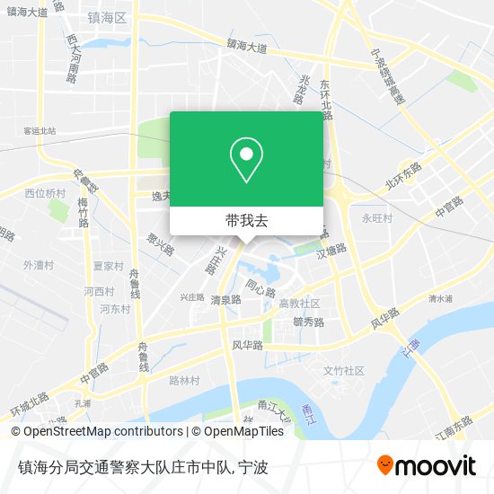 镇海分局交通警察大队庄市中队地图