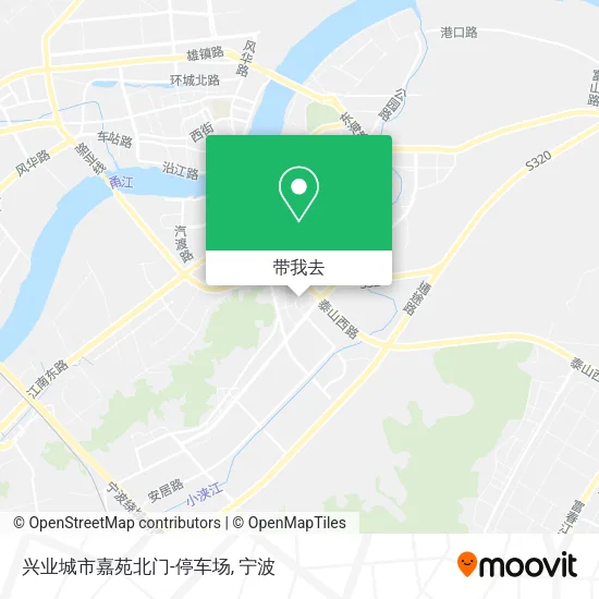 兴业城市嘉苑北门-停车场地图
