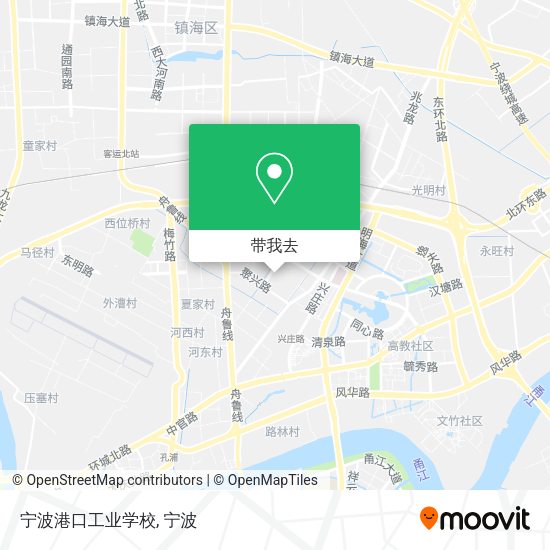 宁波港口工业学校地图