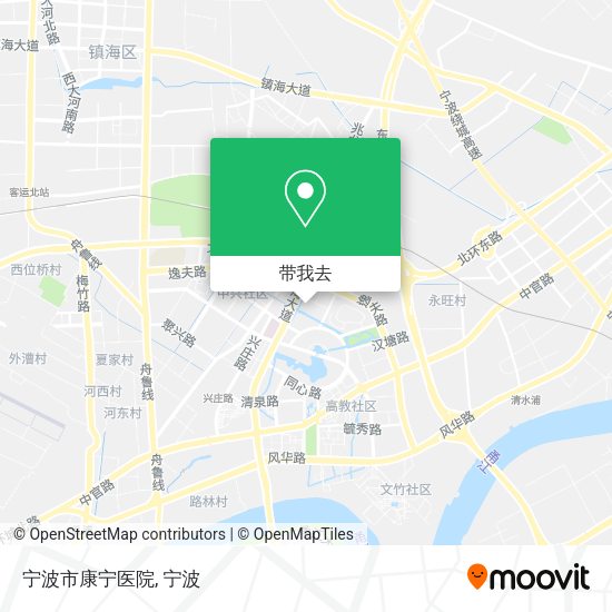 宁波市康宁医院地图