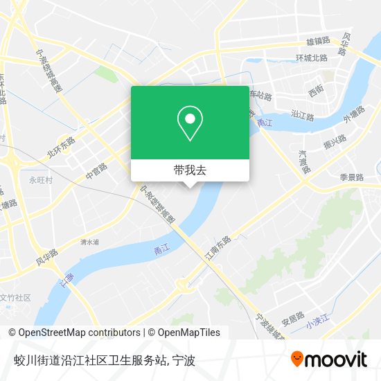 蛟川街道沿江社区卫生服务站地图