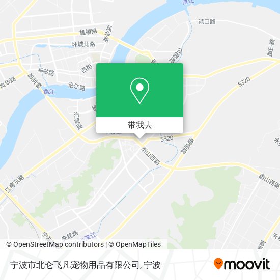 宁波市北仑飞凡宠物用品有限公司地图