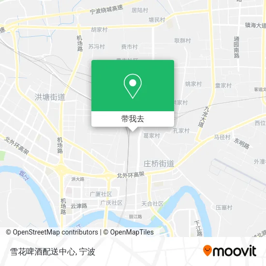 雪花啤酒配送中心地图