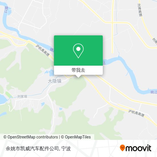 余姚市凯威汽车配件公司地图