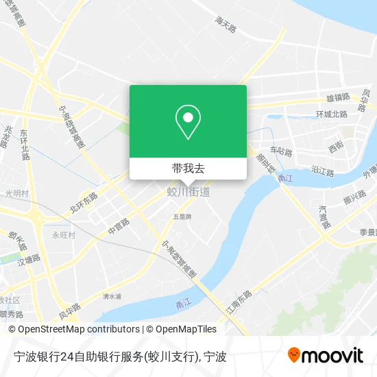 宁波银行24自助银行服务(蛟川支行)地图