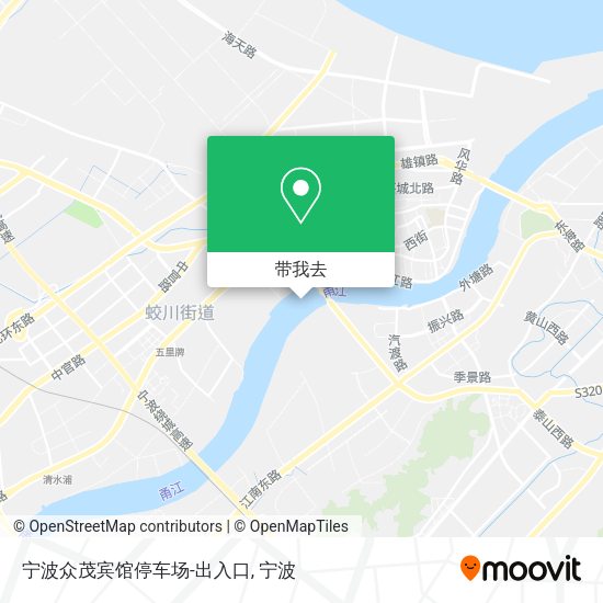 宁波众茂宾馆停车场-出入口地图