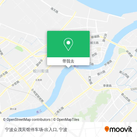 宁波众茂宾馆停车场-出入口地图