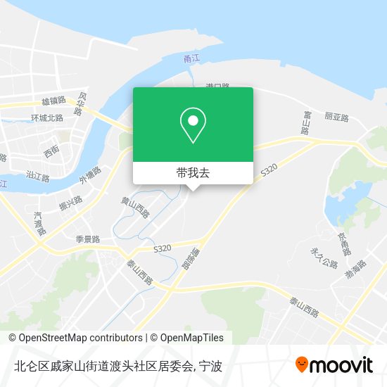 北仑区戚家山街道渡头社区居委会地图