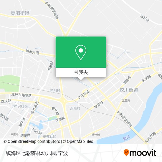 镇海区七彩森林幼儿园地图