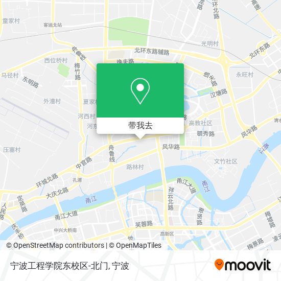 宁波工程学院东校区-北门地图