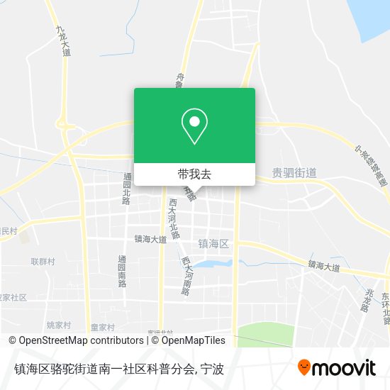 镇海区骆驼街道南一社区科普分会地图