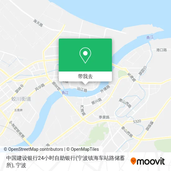 中国建设银行24小时自助银行(宁波镇海车站路储蓄所)地图