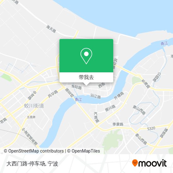 大西门路-停车场地图