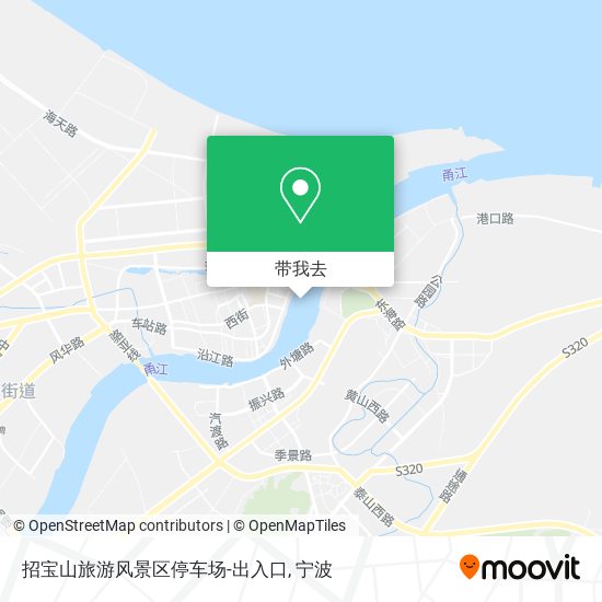 招宝山旅游风景区停车场-出入口地图